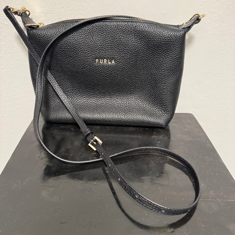 Furla Pebbled Leather Cross Body Bag